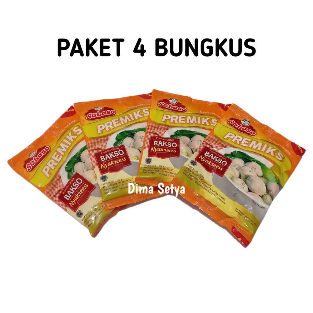 

SOBASO tepung adonan bakso nyakreess 250 gram ( 4pcs )