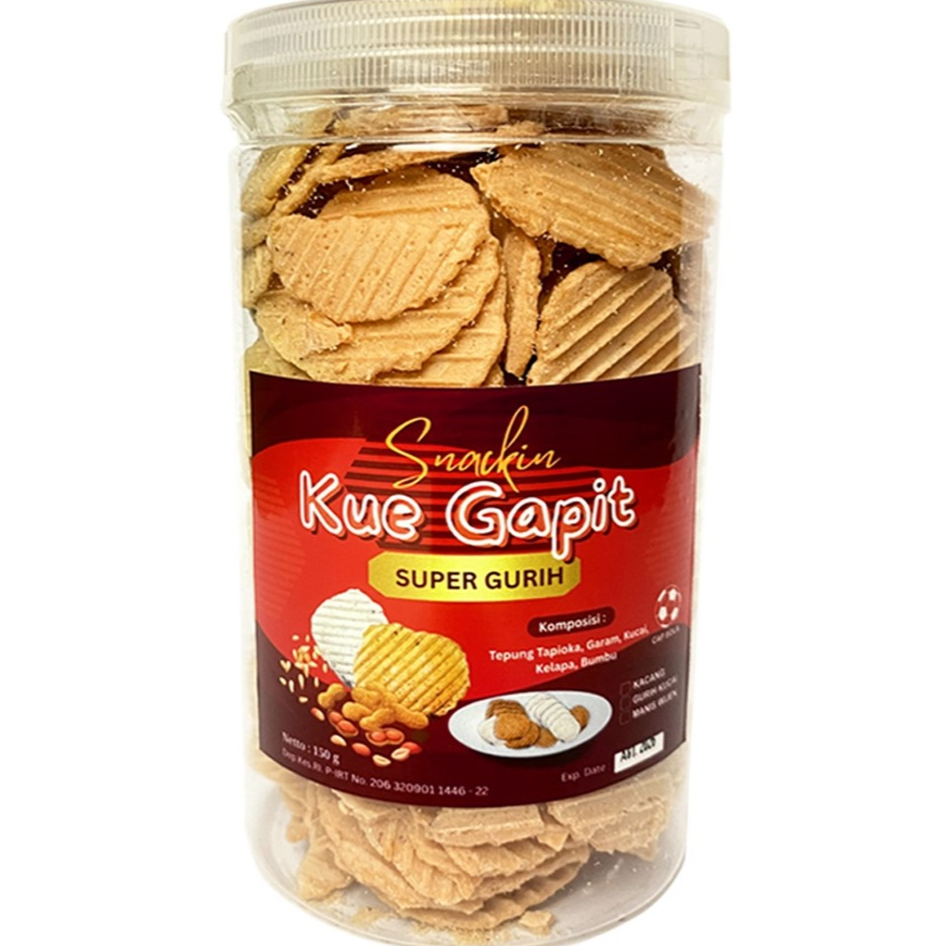 

Kue gapit cemilan snack super gurih dan Renyah 1000 ml / 300 gr