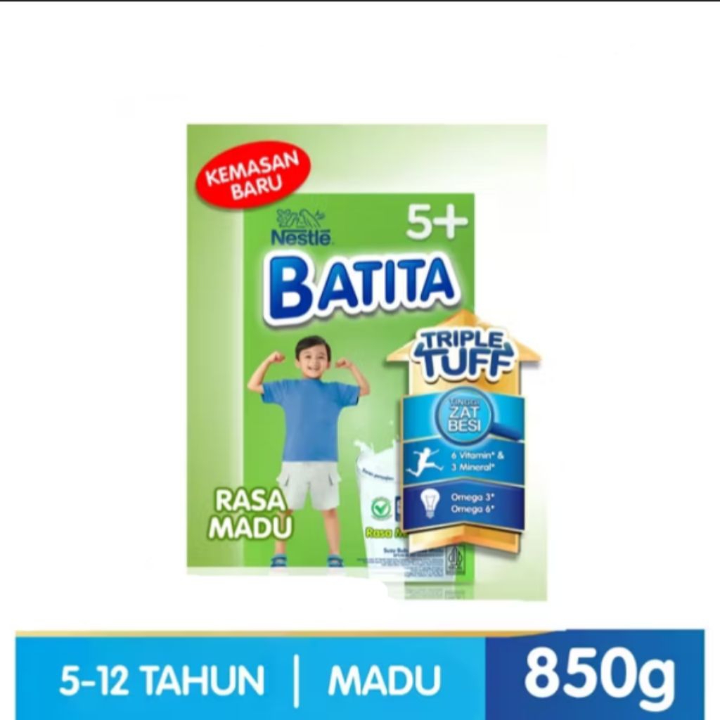 

BATITA 5+ Madu Asli susu Pertumbuhan untuk anak 859g