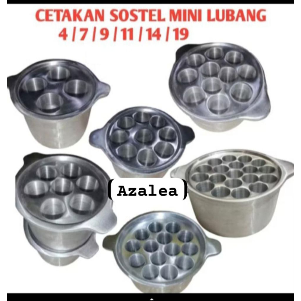 Wajan Sostel mini Lubang 4/7/9/11/14/19/5/19