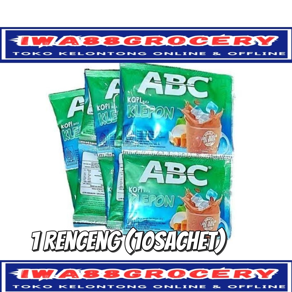 

ABC coffe kopi klepon iced 10 sachet
