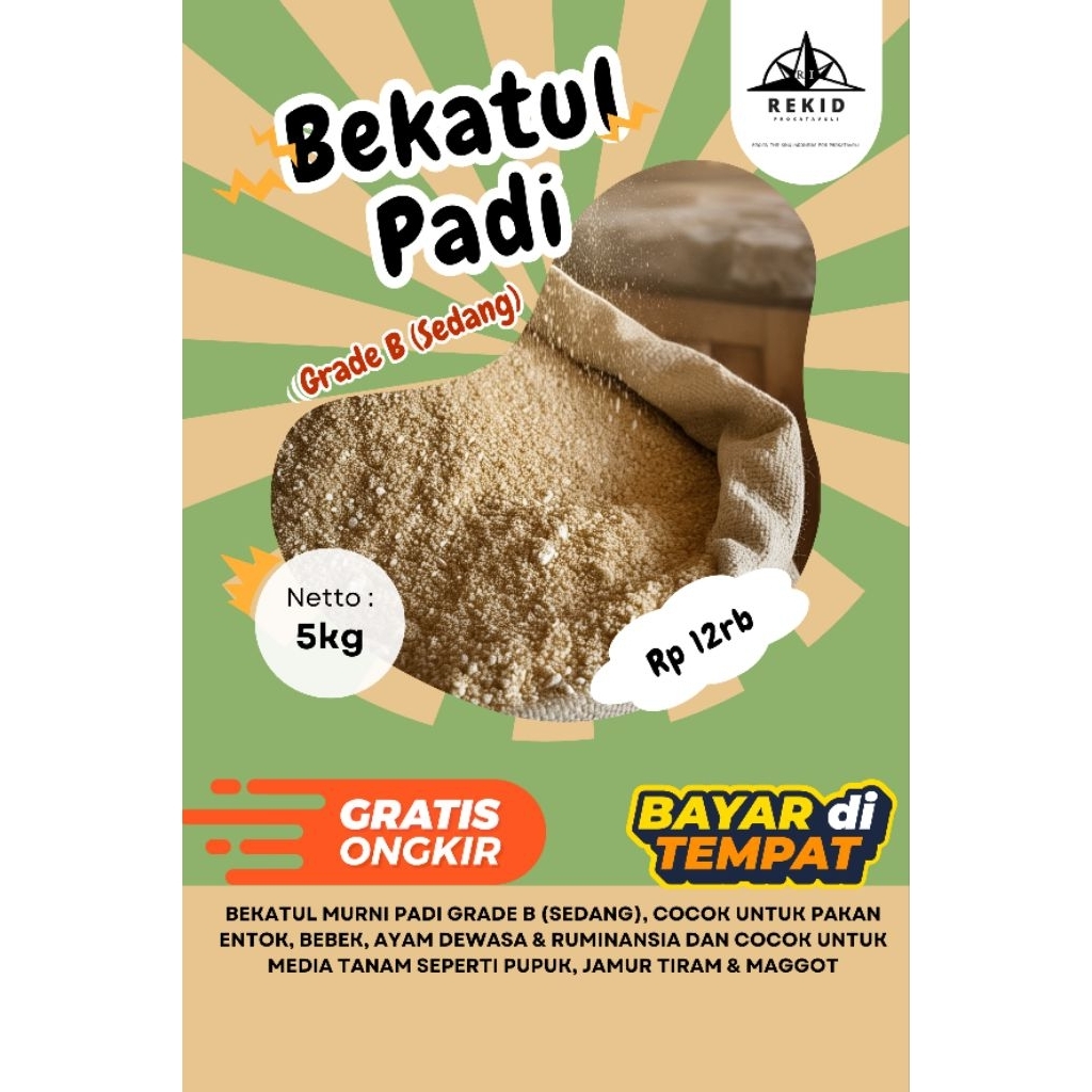 

Promo termurah paket 5kg bekatul padi grade B