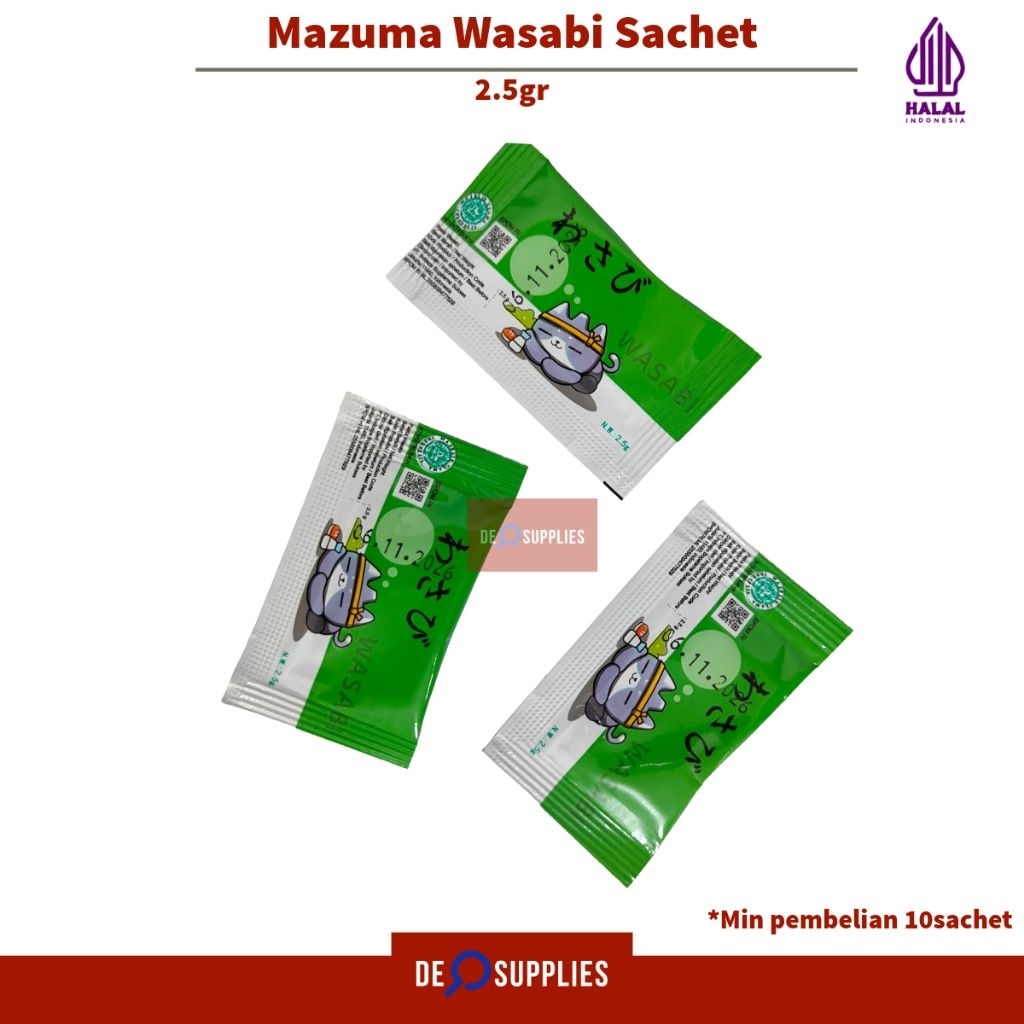 

Mazuma Wasabi Sachet 2gr - Wasabi Paste Neri Sushi Sashimi