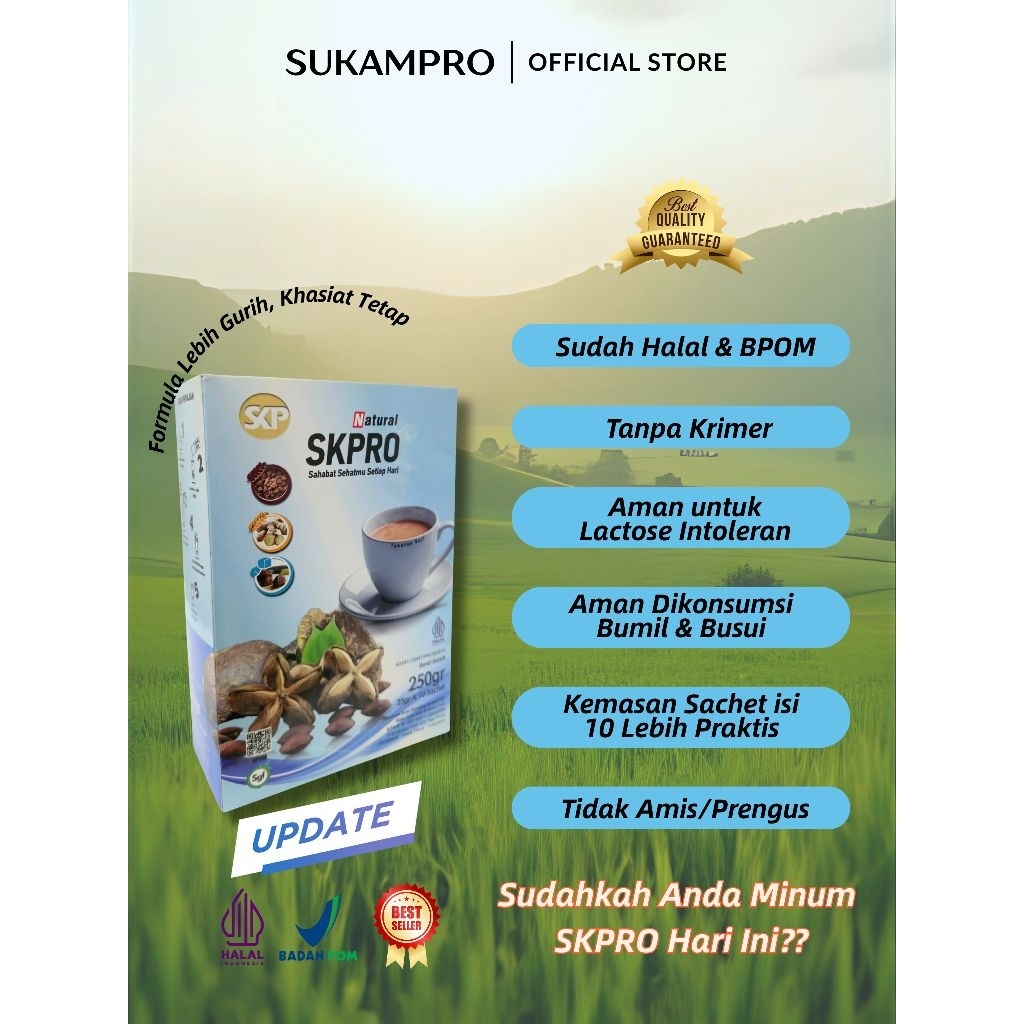 

SUKAMPRO SKPRO Susu Kambing Probiotik Asam Urat Nyeri Sendi Diabetes Kolesterol ORIGINAL 250Gr | Sukampro Official Store