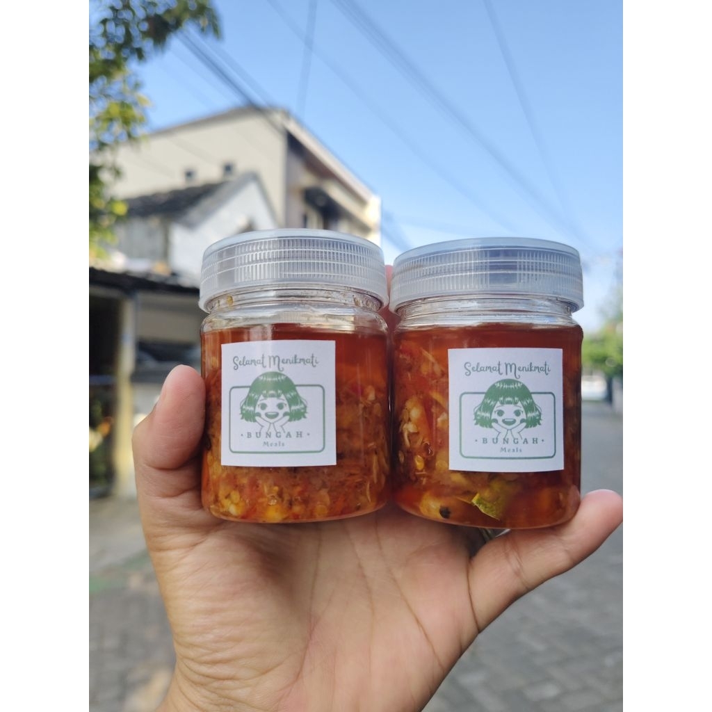 

Sambel Cumi Bungah Botolan 100 gr Halal