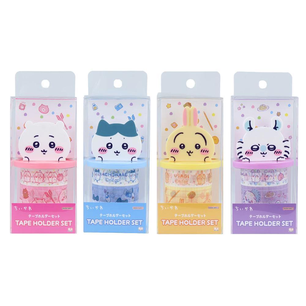 

Masking Tape Chiikawa Hachiware with Tape Holder Perekat Kertas Selotip Lakban Washi Limited Edition