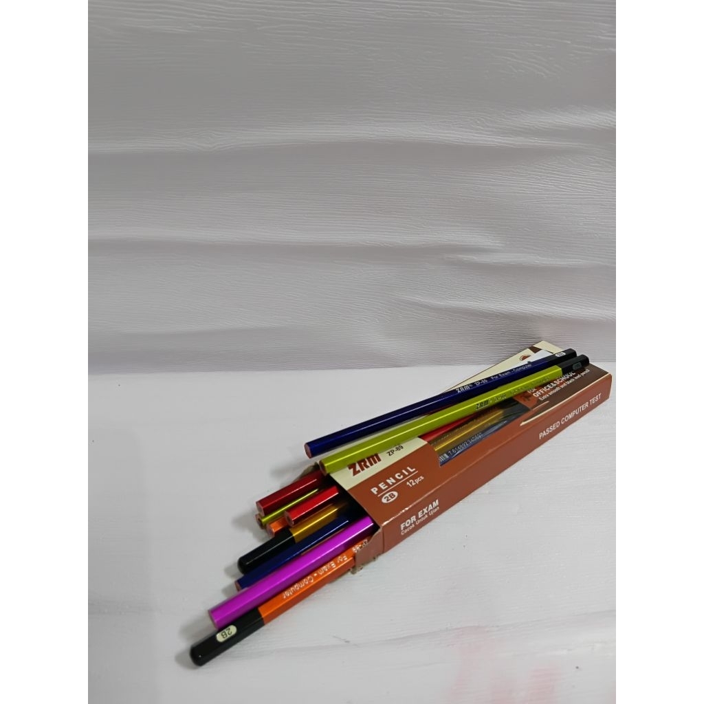 

PENSIL KAYU 2B (ISI 12 / KOTAK ) / PENSIL ZRM ZP-89