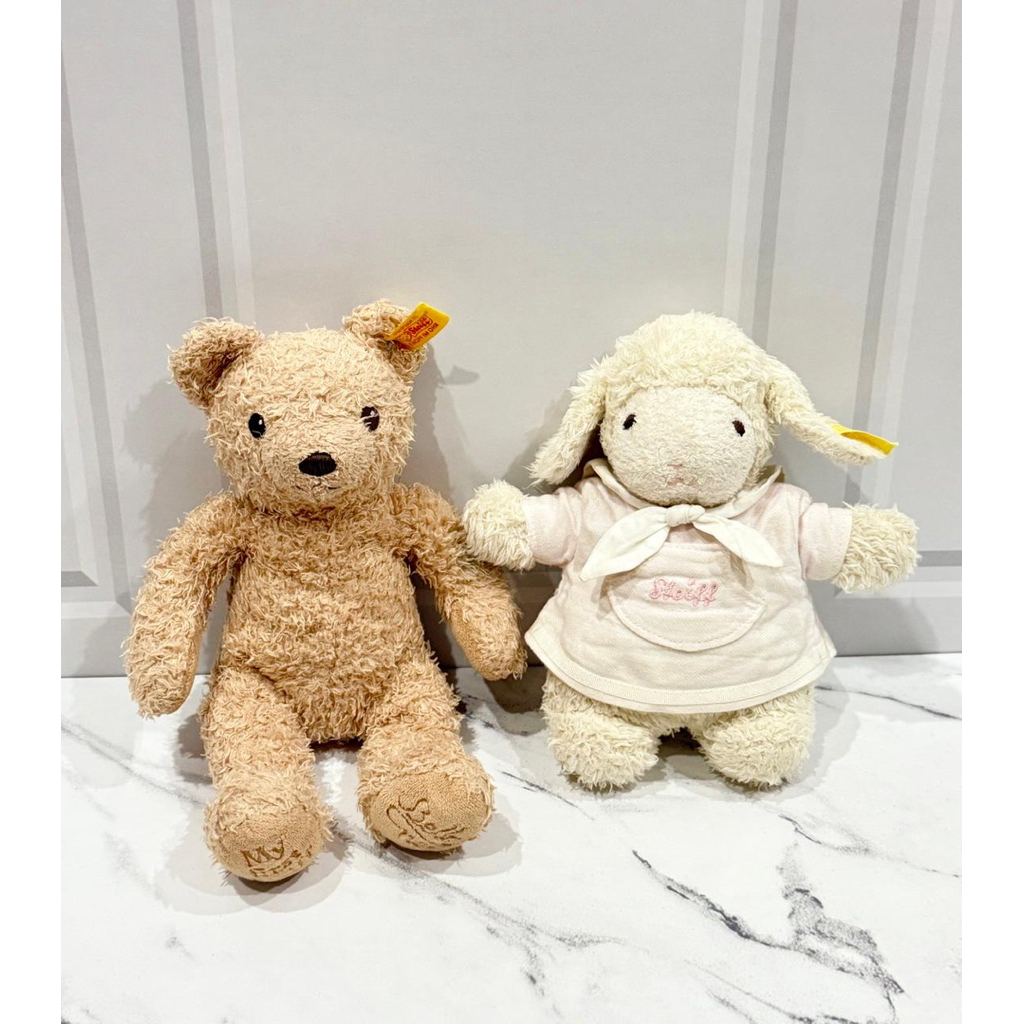 Boneka Plushie Steiff My First Steiff Teddy & Domba Steiff Vintage