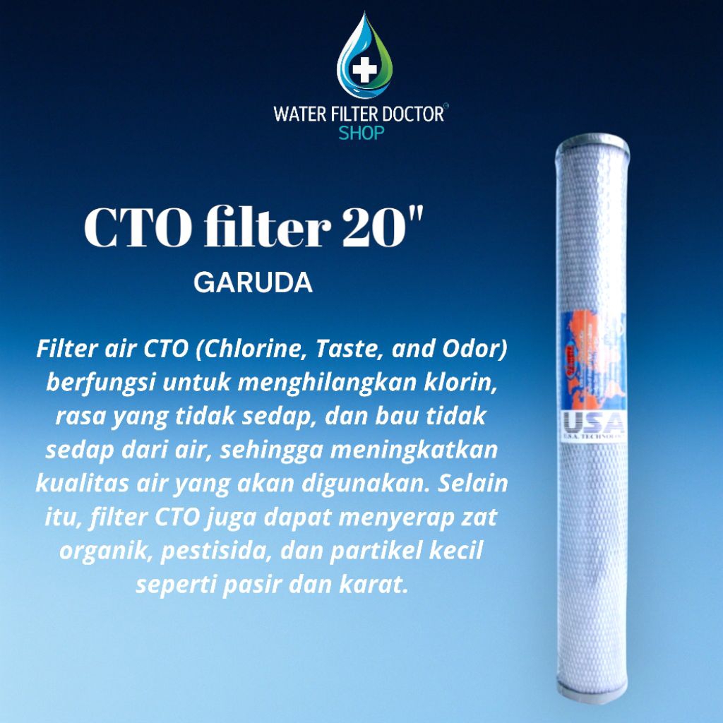 CTO 20 INCH / CARTRIDGE CTO 20" / CARTRIDGE FILTER AIR CTO 20"