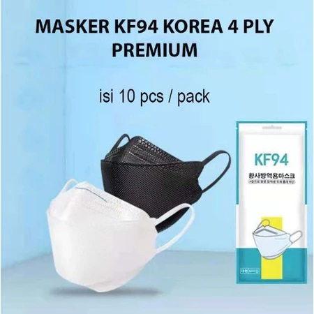 Masker Kf94 Earloop Korea 4 Ply 10Pcs
