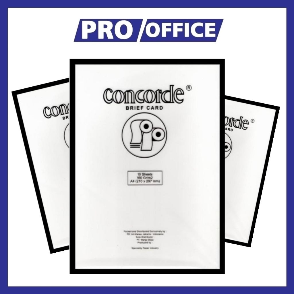 

ProOffice - Kertas Concorde 160 Gram (1 Pak Isi 10 Lembar)