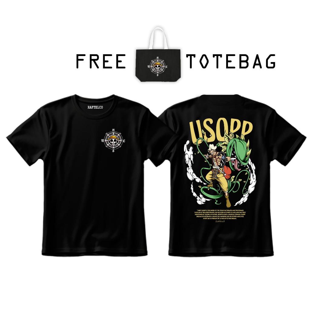 RAFTELCO - KAOS USOPP - KAOS SOGEKING - KAOS ONE PIECE -  T-SHIRT ONE PIECE - KAOS GOD USOPP