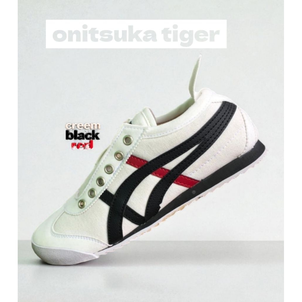 sepatu pria onitsuka tiger slip-on dan tali pria dan wanita