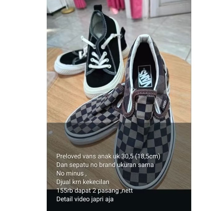 preloved sepatu anak vans NEGO