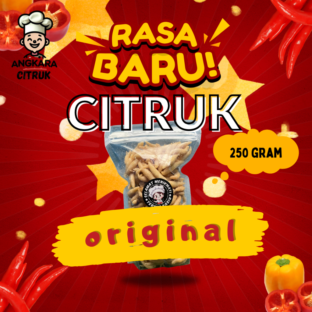 

Citruk pedas Rasa Original 250 gram renyah dan gurih by Angkara