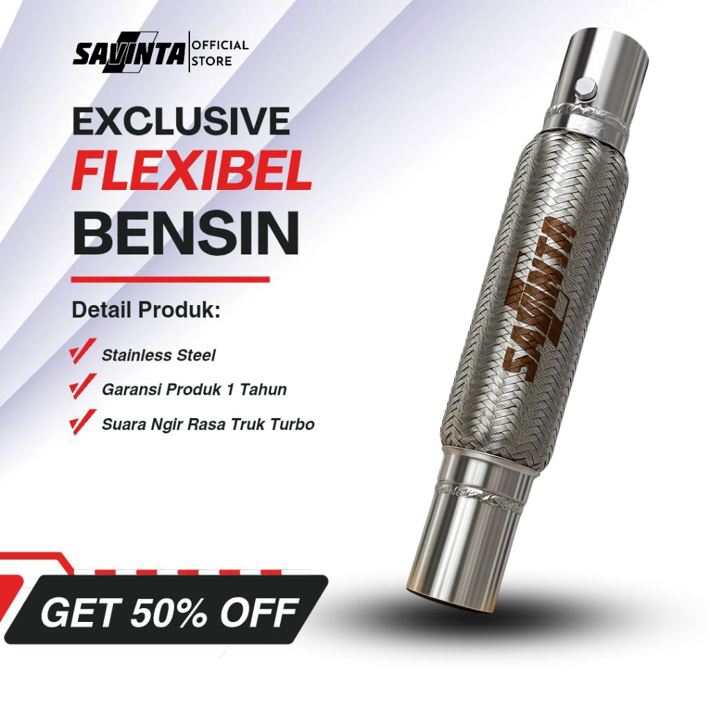 Savinta Fleksibel Ngir Mobil Bensin Flexibel Kenalpot Suara Turbo