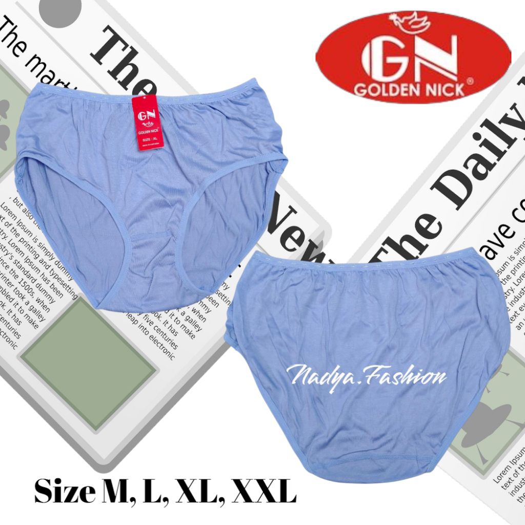 1 lusin Grosir Celana dalam wanita katun 100 % / Golden Nick warna pastel