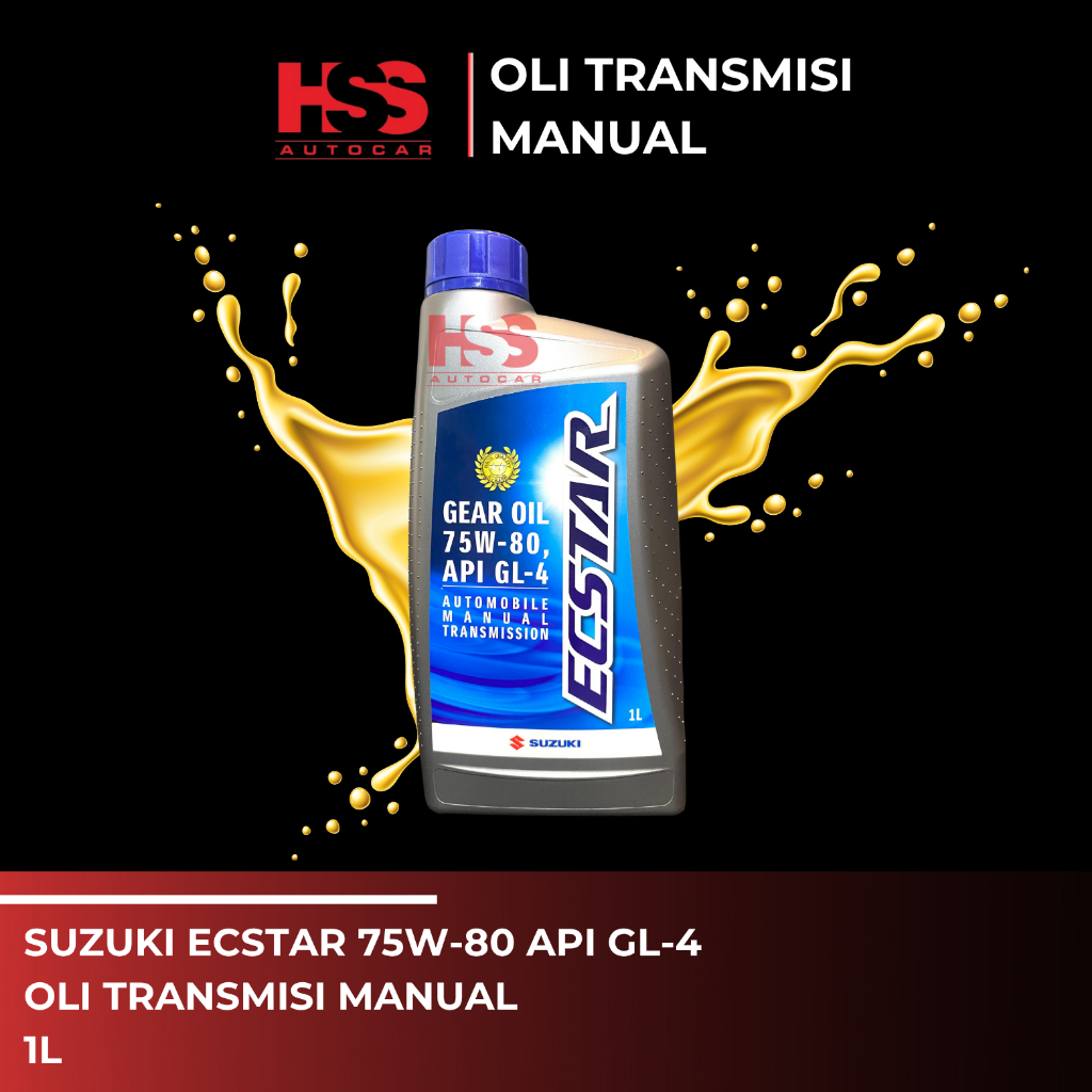 Oli Tranmisi Suzuki  Ecstar Gardan Oil 75W-80 API GL-4 1L/Oli Ecstar/Oli Transmisi