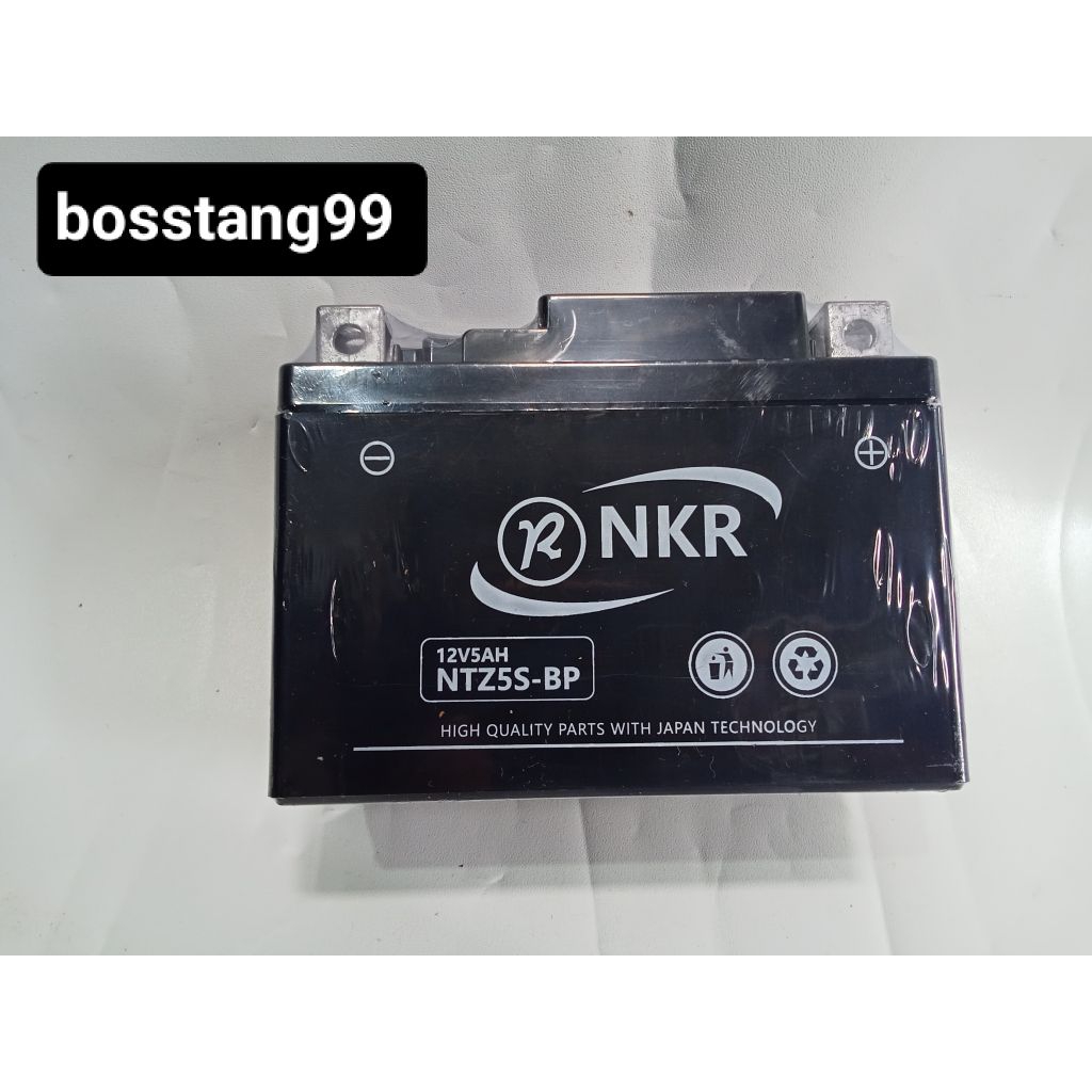 Aki kering motor merk NKR buat beat,Mio,Vario,Vixion,Supra, dll