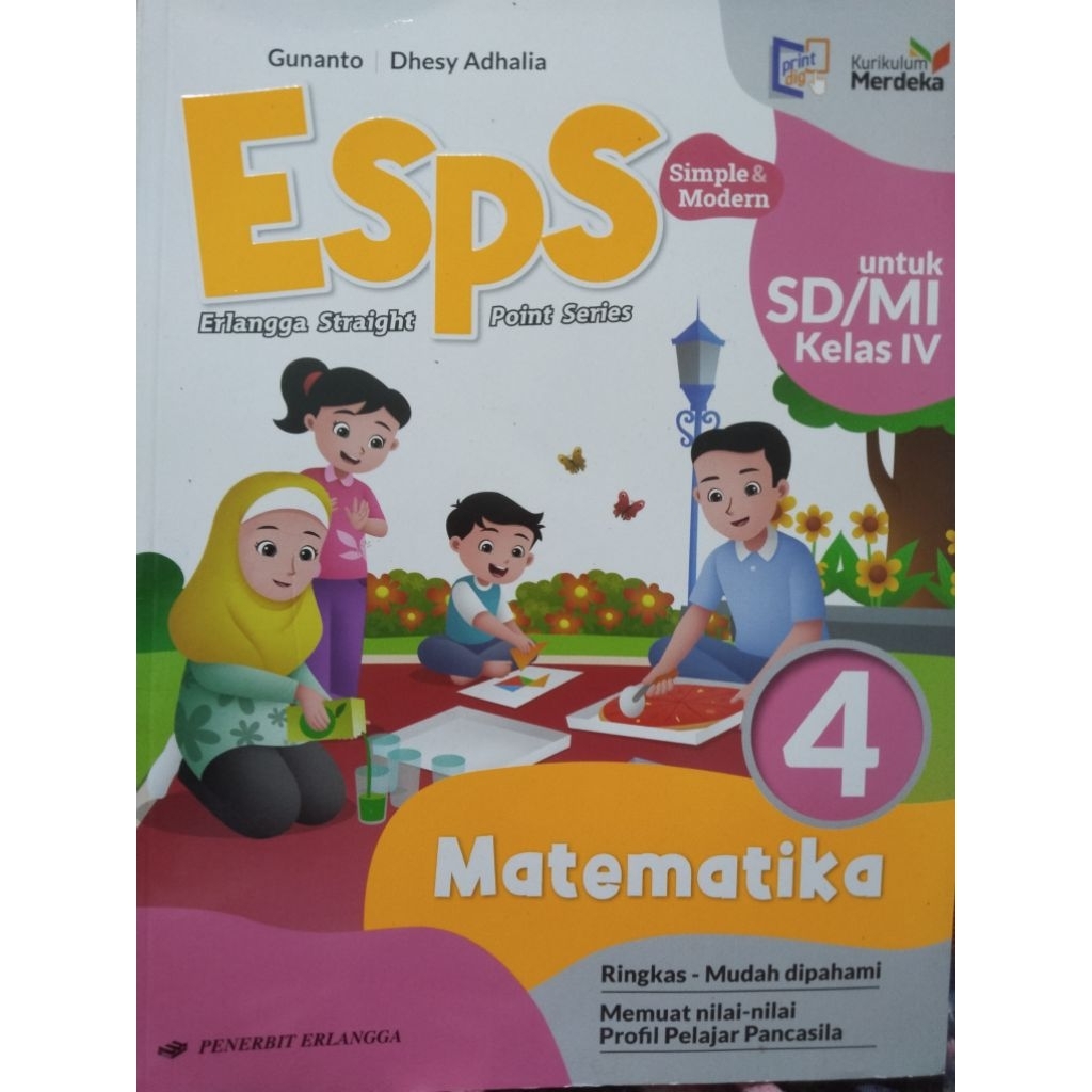 Buku ESPS Matematika kelas 4 kurikulum merdeka