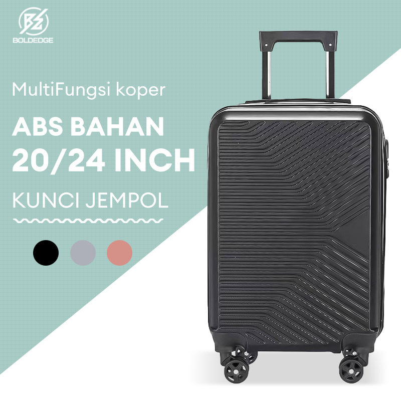 BoldEdge Koper 20/24 Inch Koper Kabin Koper Travel ABS Bahan Koper Hardcase Ringan