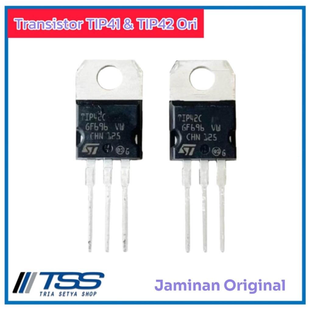 1set Transistor Ori TIP41 & TIP42 Tr Kualitas Original ( Berpasangan )