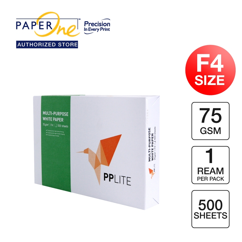 

PP Lite Kertas F4 75gr Copier 1 Rim (500 lembar) Kertas HVS F4 Kertas Fotocopy