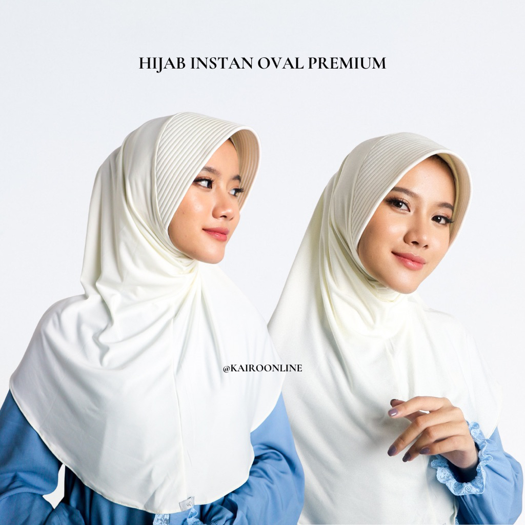Kairo - Hijab Bergo Oval Standar - Hijab Instan Jilbab Premium