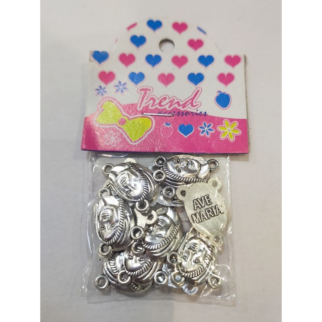 Harces Maria Muka Blkg Tulisan Ave Maria Sedang  Isi 12 - Harces Rosario - Bahan Rosario - Harces Ko