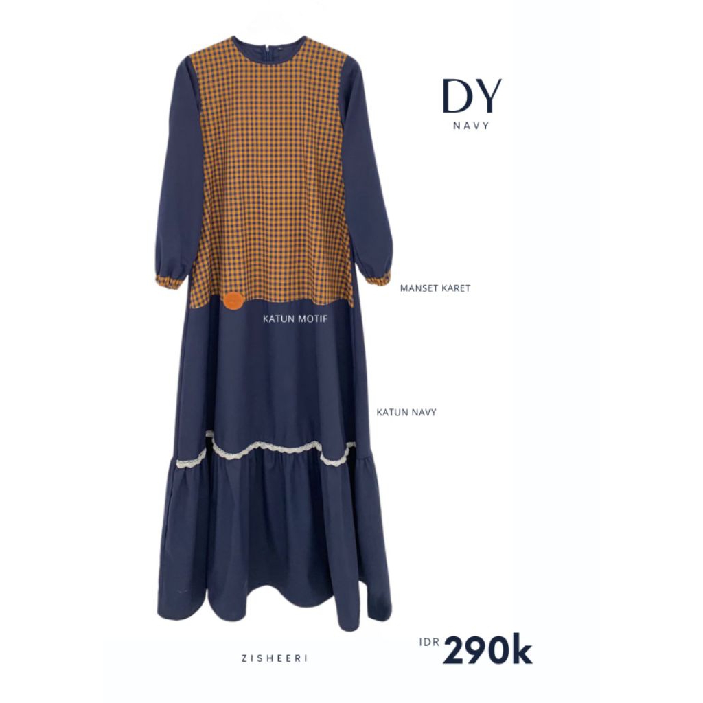 Gamis Zisheeri DY Navy / Zisheeri / Gamis Zisheeri