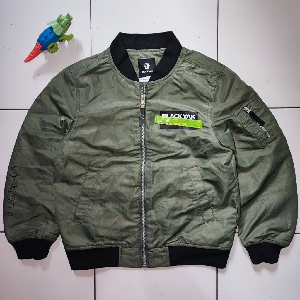 Jaket Bomber Casual Anak BLACK YAK ORIGINAL 100% Second Preloved Branded Military Pilot Style Motor 