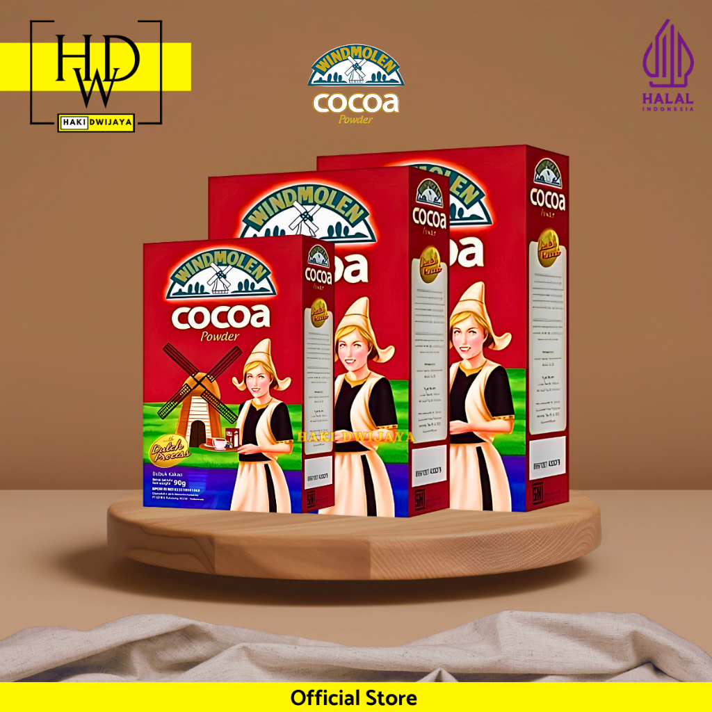 

Windmolen Cocoa Powder Bubuk Cokelat Premium, Aroma & Rasa Kaya, Cocok untuk Baking & Minuman