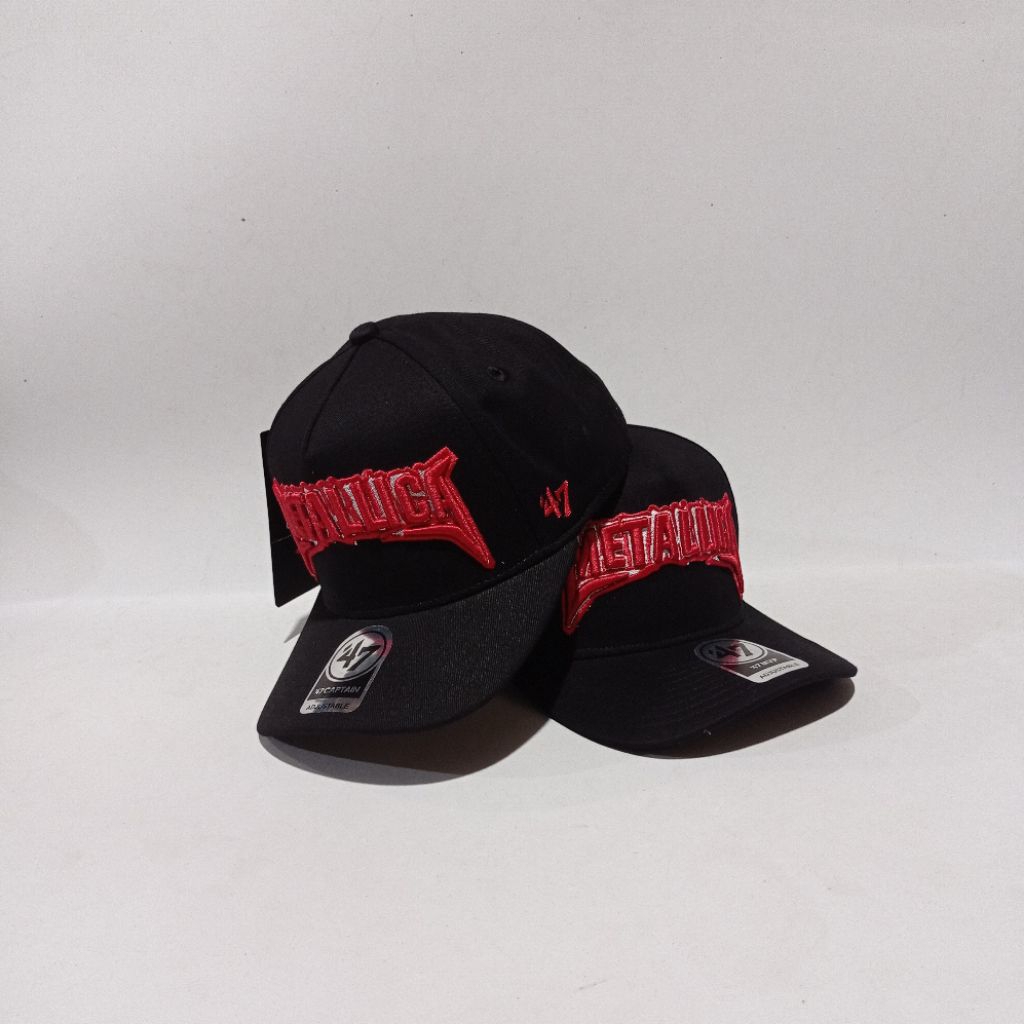 Topi Premium Original Import Metallica Black Red  BaseballCap Distro Unisex Pria Wanita Higgh Qualit
