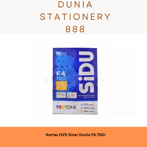 

Kertas HVS F4 Sinar Dunia 75Gr/ Kertas HVS/ Kertas Fotocopy