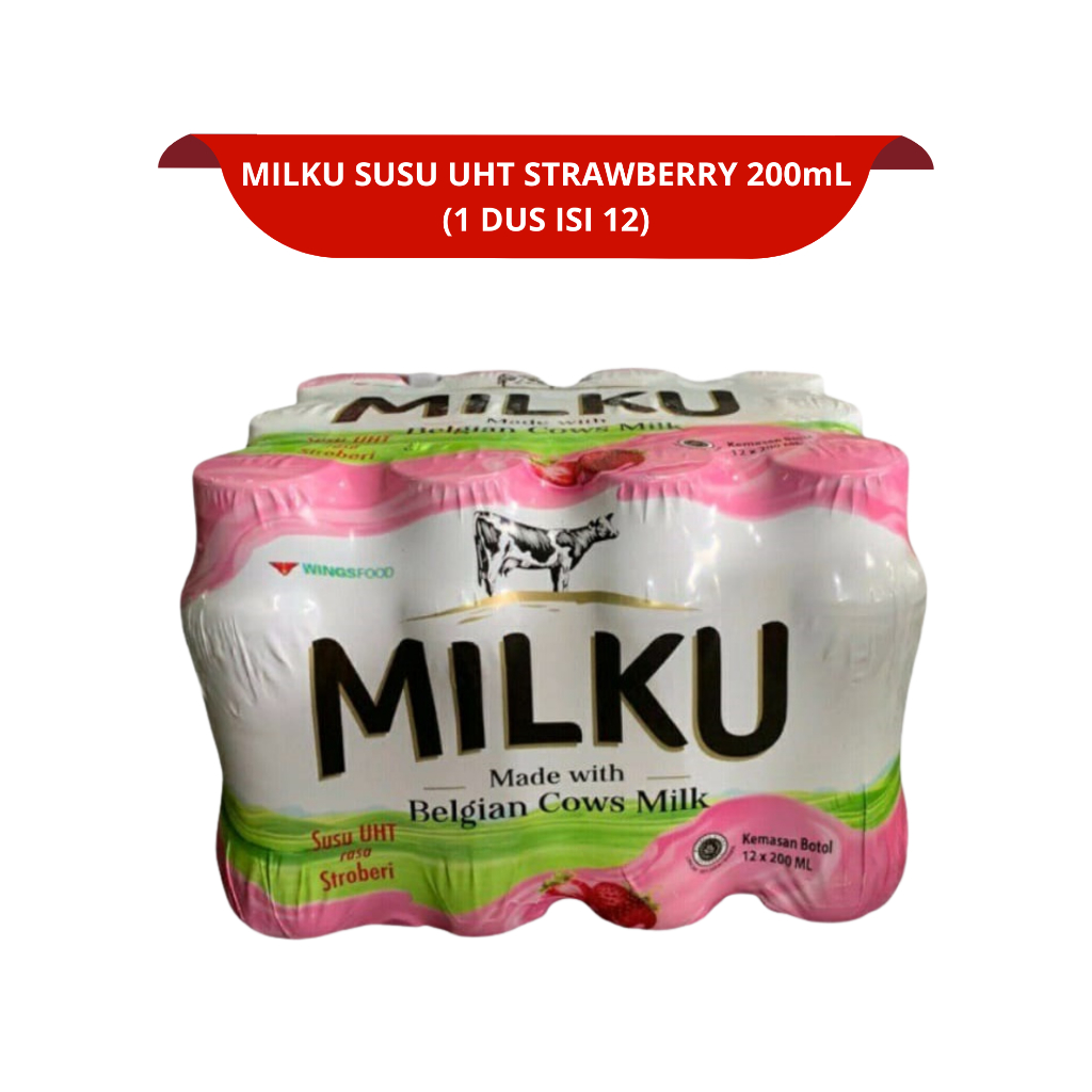 

[1 DUS ISI 12] MILKU SUSU UHT 200ml ALL VARIANT RASA