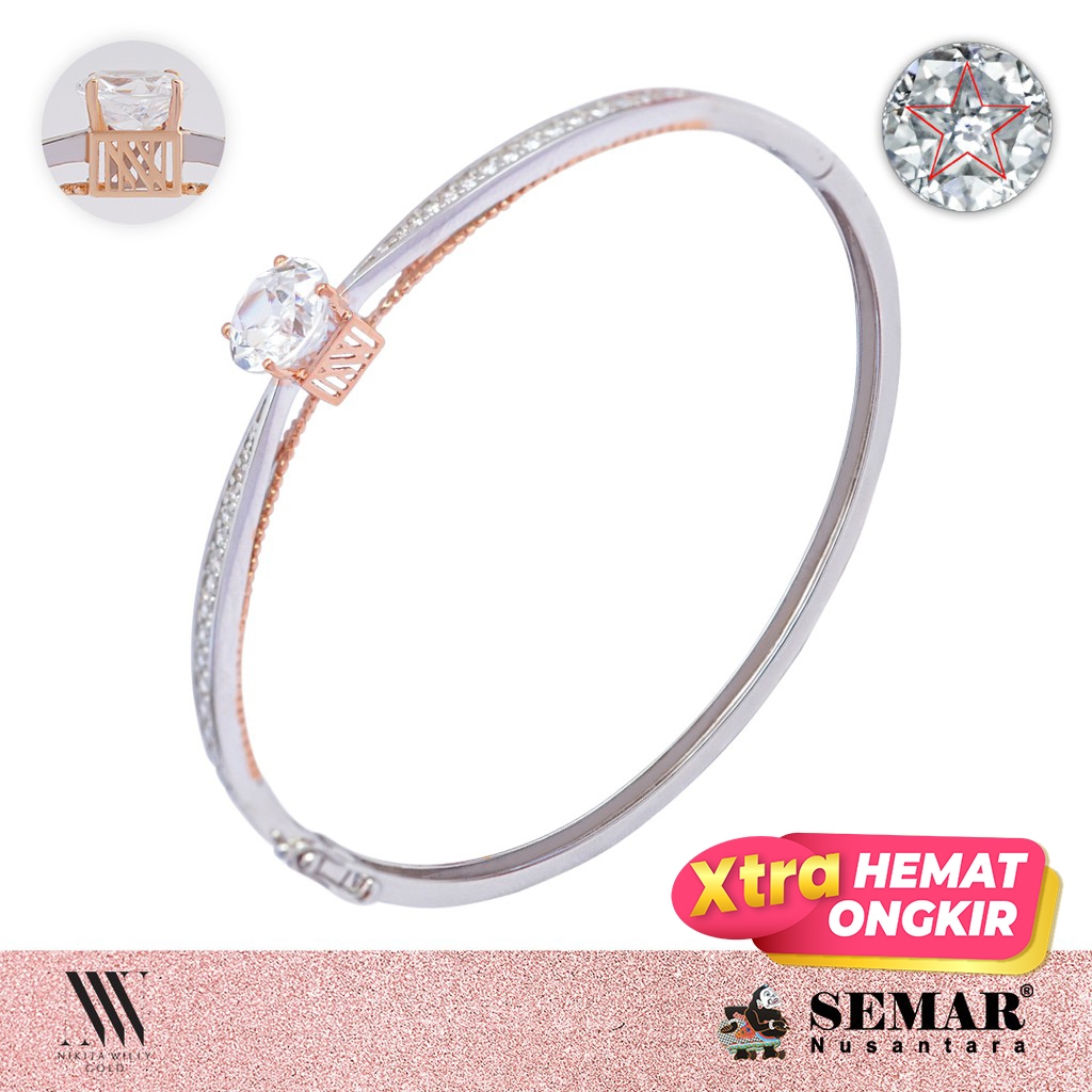 Nikita Willy Gold Gelang Emas Aulia Starcut  Bangle 17K Semar Nusantara