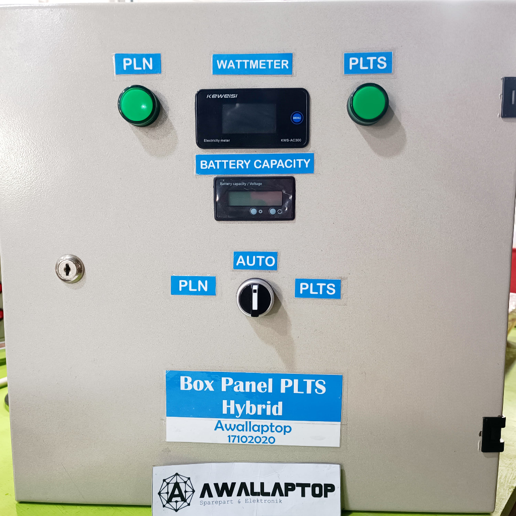 box panel PLTS 3000W PSW SCC 100A ATS otomatis hybrid panel surya