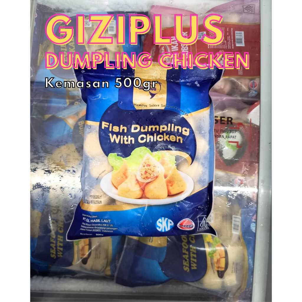 

Frozenfood GIZIPLUS Fish Dumpling Chicken/Cheese 500gr