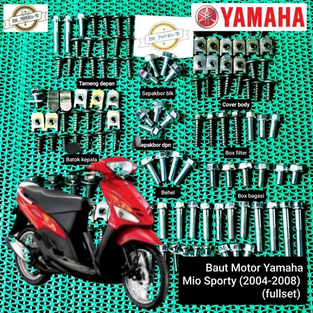 Baut Body Mio Sporty Fullset/Baut Yamaha Mio Sporty Mio Lama Lengkap Full body