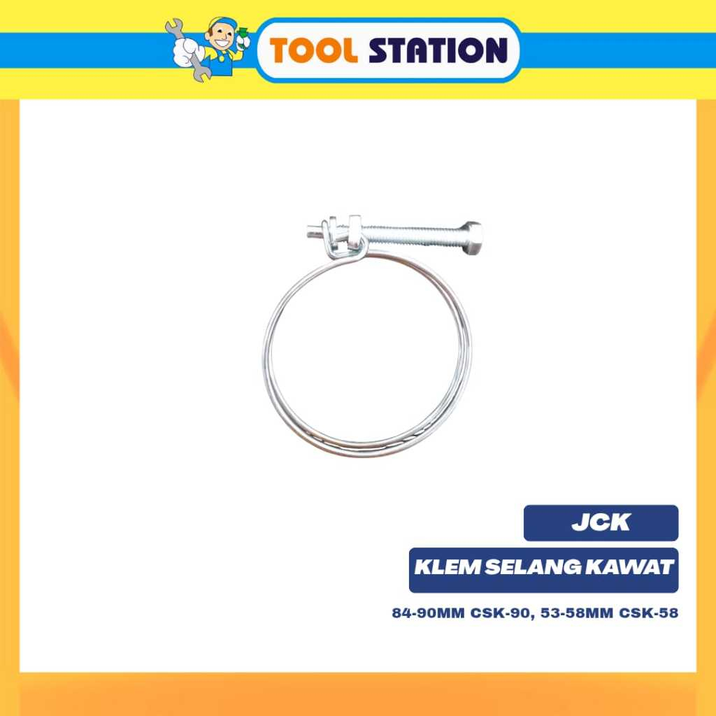 JCK KLEM SELANG KAWAT UKURAN 84-90MM & 53-58MM