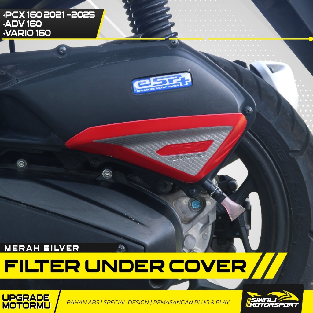 Cover Filter under pcx 160 2021-2025 adv 160 vario 160 Aksesoris motor ABS wtp murah keren