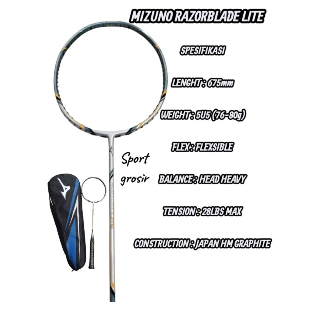 RAKET MIZUNO RAZORBLADE Lite ORIGINAL