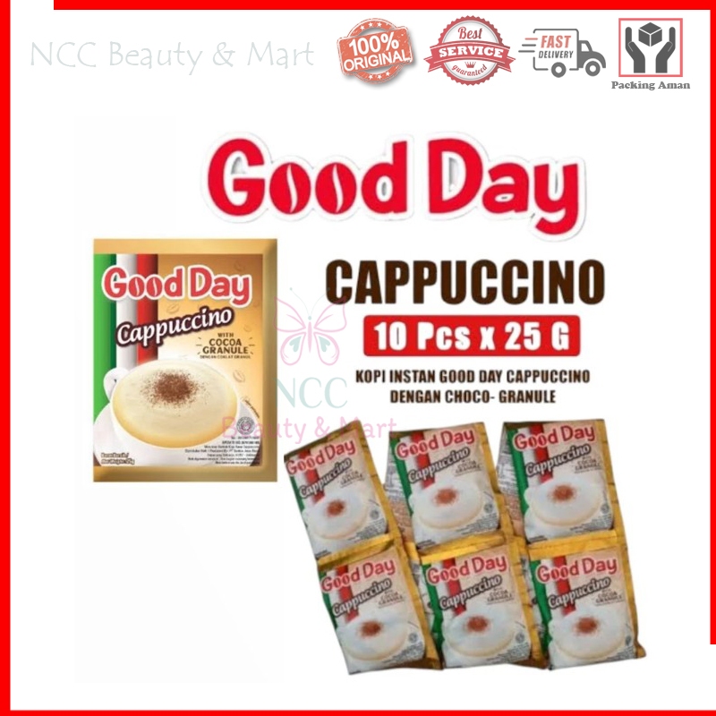 

[PER RENCENG] * NCC * Good Day Kopi Instant Cappucino Capucino Minuman Bubuk Coklat Granule Sachet