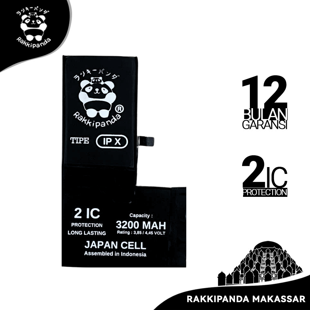 Baterai HP RakkiPanda iPhone X Bergaransi Battery