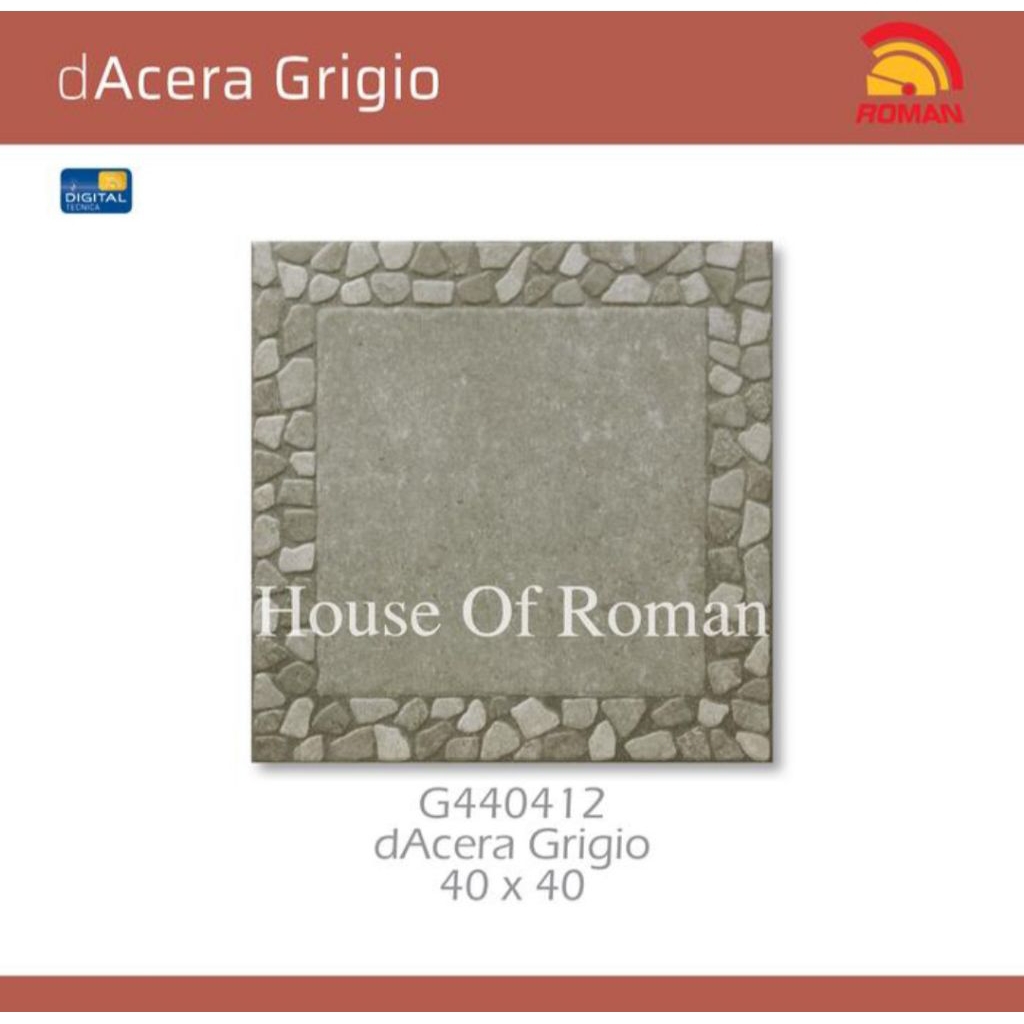 Roman Keramik G440412 dAcera Grigio 40x40 Kw2