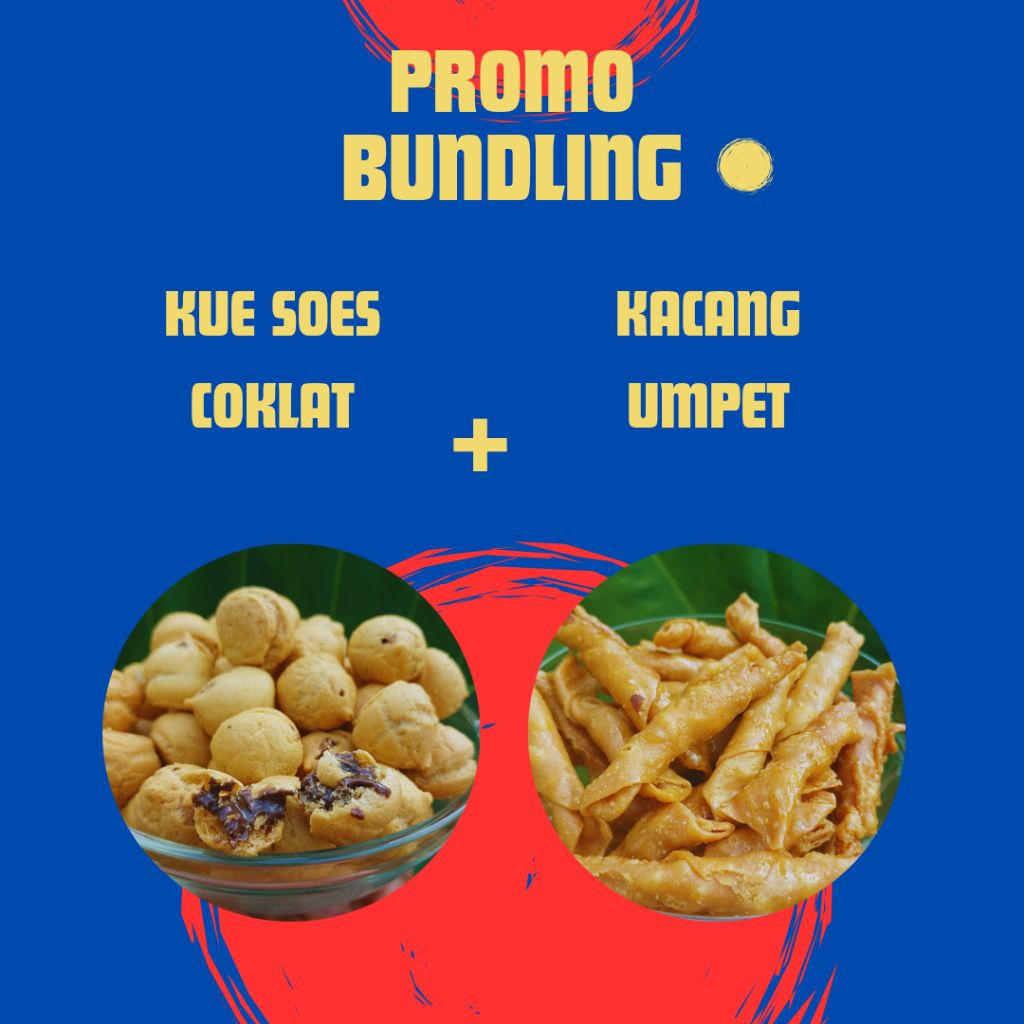 

Promo Bundling Kue Soes + Kacang Umpet