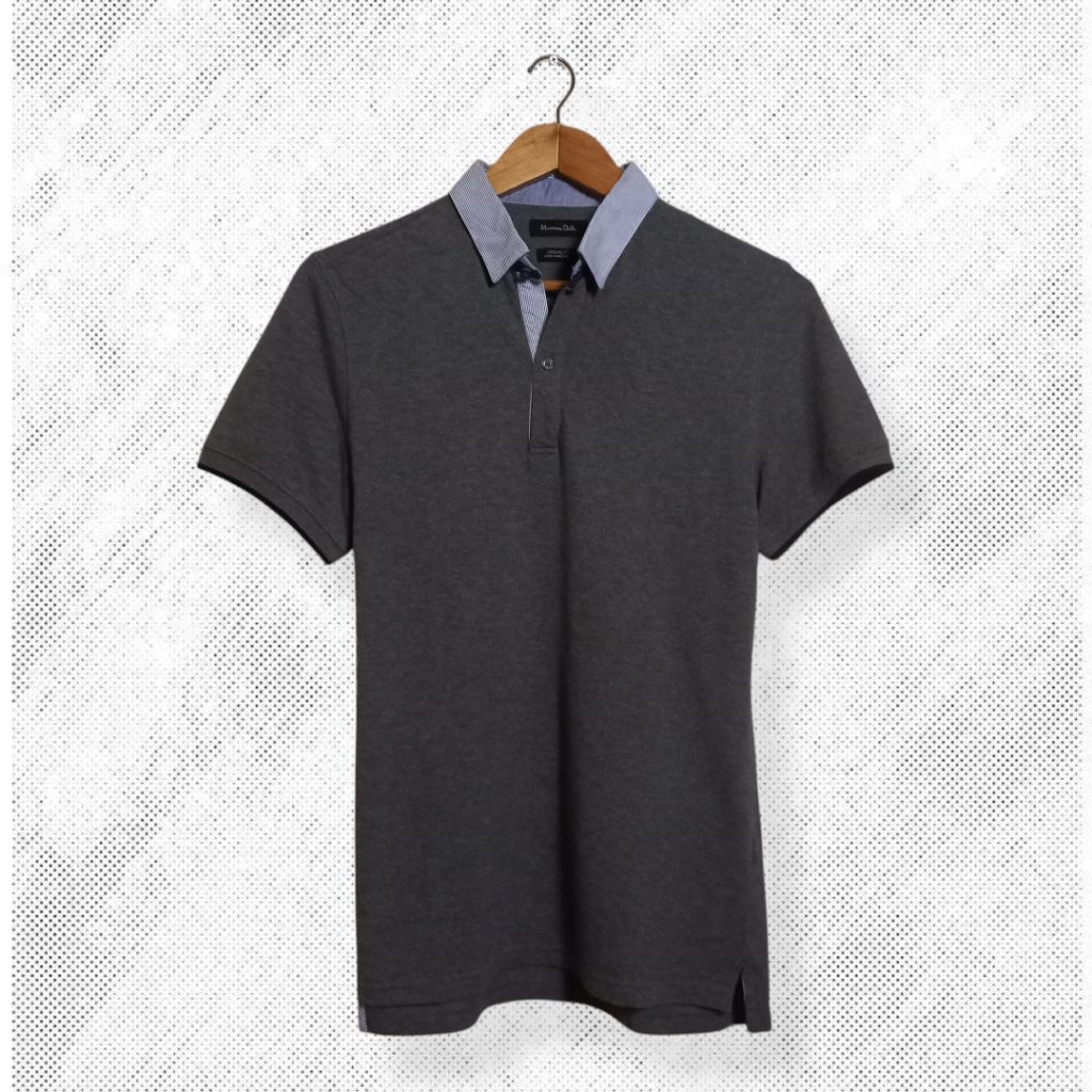 MASSIMO DUTTI polo shirt pria , kaos kerah pria atasan pria