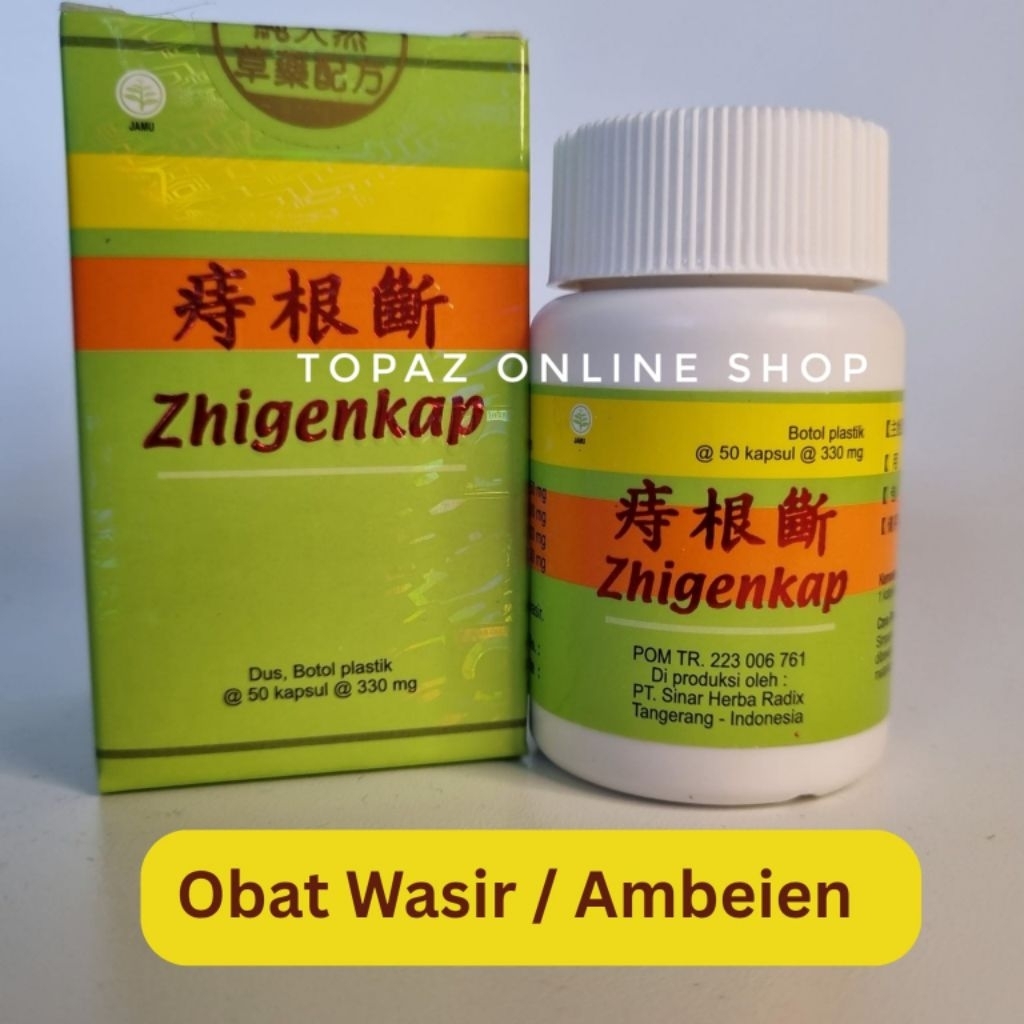 ZHIGENKAP KAPSUL WASIR / ZHIGENDUAN 50Kapsul Obat Wasir Ambeien