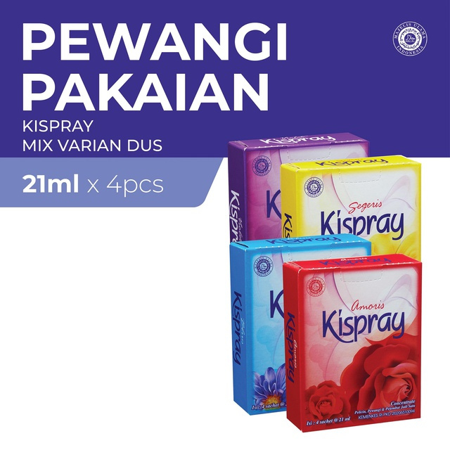 KISPRAY KEMASAN DUS - ISI 4X SACHET 21 ML