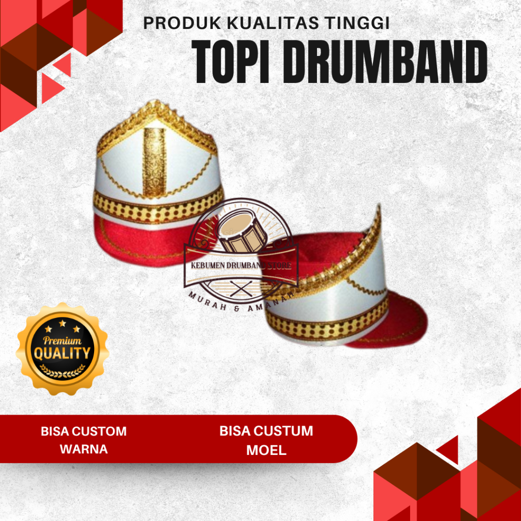 Topi Drumband Gunungan  bisa request model